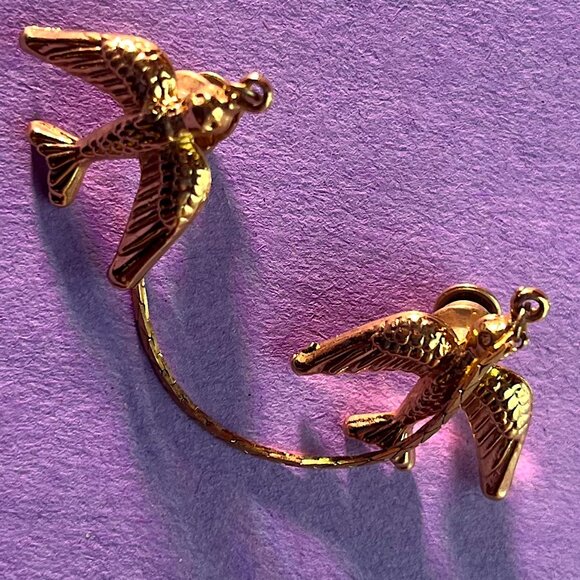 Napier Jewelry - Cute Bird Lapel Pins Signed Napier